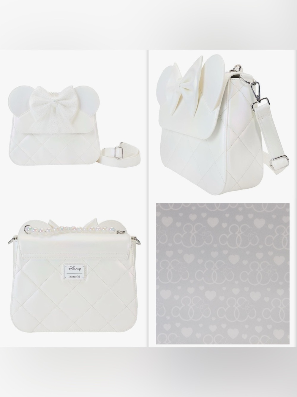 NWOT Loungefly Disney Minnie Mouse Wedding
Ears Crossbody Bag